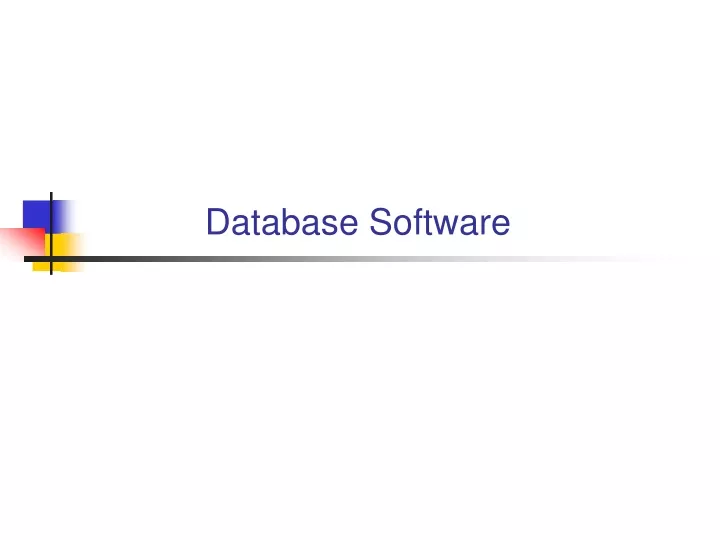 database software