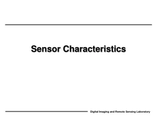 Sensor Characteristics