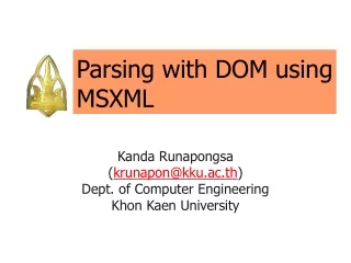 Parsing with DOM using MSXML