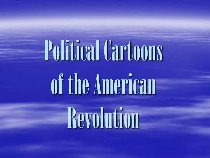 political cartoons of the american revolution
