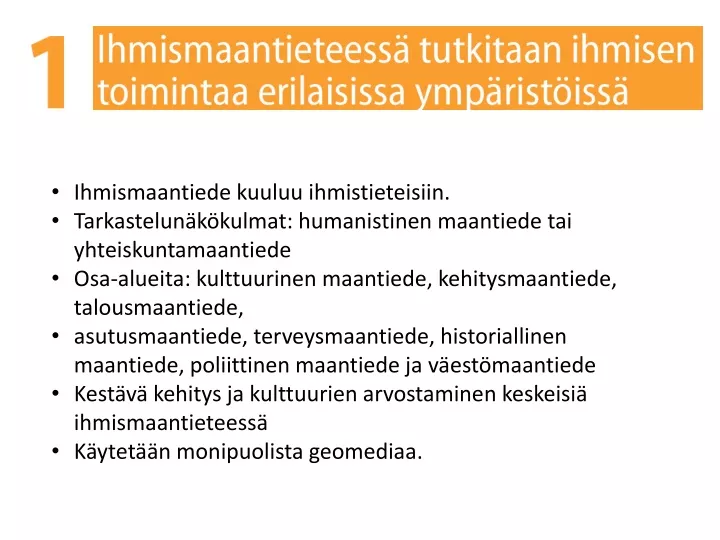 ihmismaantiede kuuluu ihmistieteisiin tarkastelun