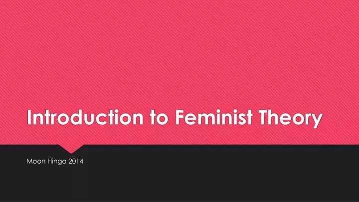 introduction to feminist theory