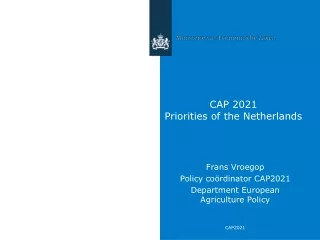 CAP 2021 Priorities of the Netherlands