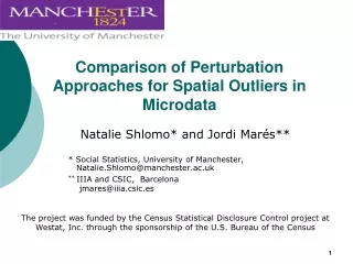 Comparison of Perturbation Approaches for Spatial Outliers in Microdata