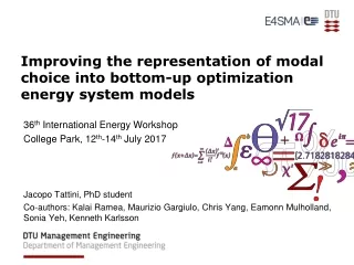 Improving the representation of modal choice into bottom-up optimization energy system models