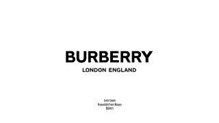 Louise Sinnott Responsibility Project Manager Burberry