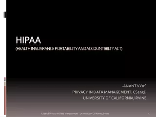 HIPaa (health insuarance portability and accountibilty act)