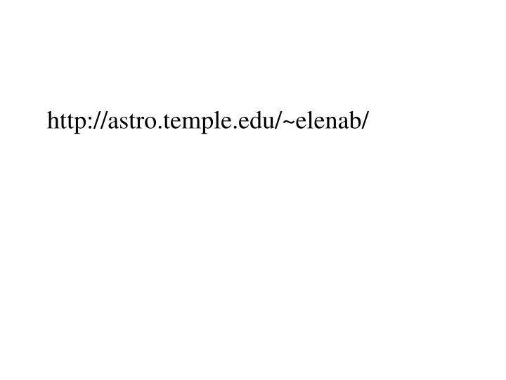 http astro temple edu elenab