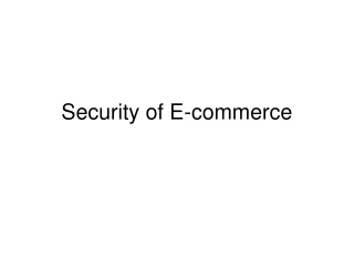 Security of E-commerce