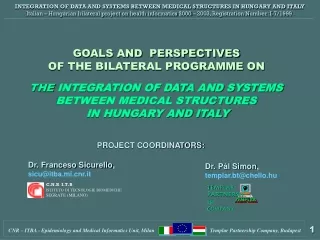 GOALS AND  PERSPECTIVES  OF THE BILATERAL PROGRAMME ON