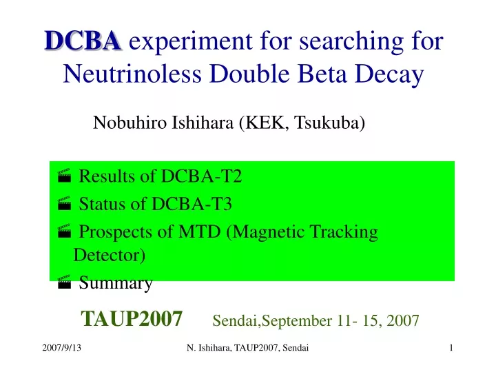 dcba experiment for searching for neutrinoless double beta decay