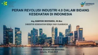 PERAN REVOLUSI INDUSTRI 4.0 DALAM BIDANG KESEHATAN DI INDONESIA