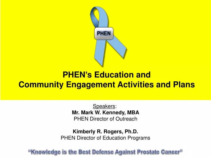 phen s education and community engagement