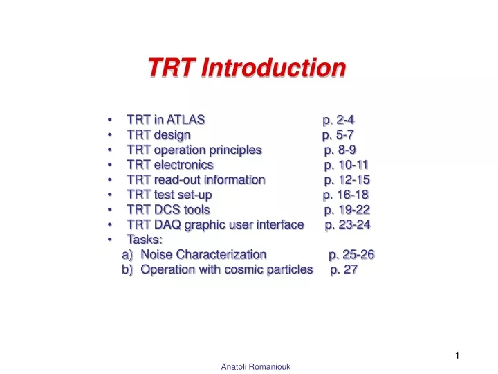 trt introduction trt in atlas p 2 4 trt design