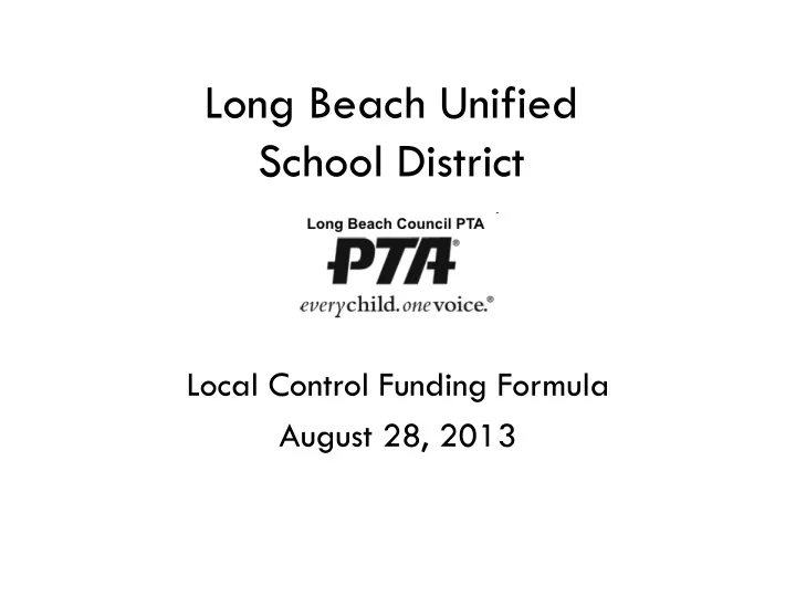 long beach unified school district