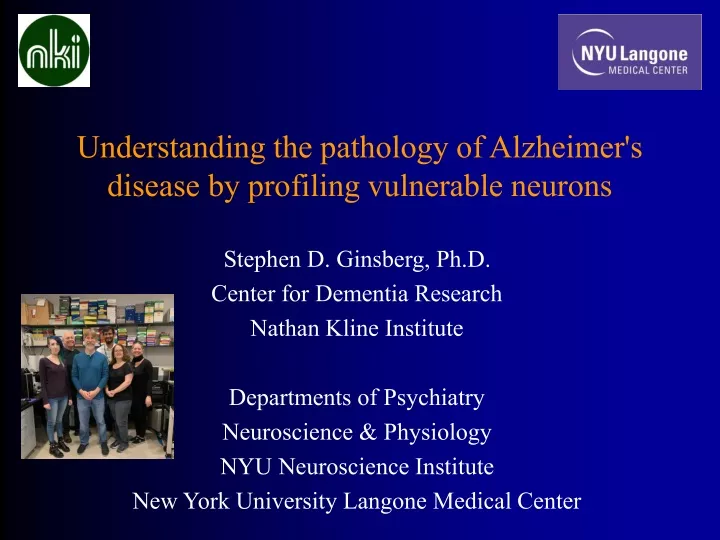 understanding the pathology of alzheimer