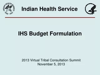 IHS Budget Formulation