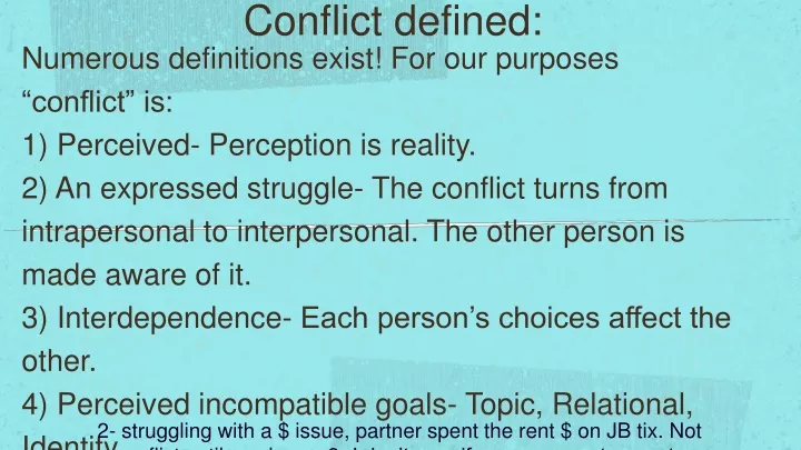 conflict defined