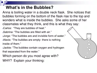 What’s in the Bubbles?