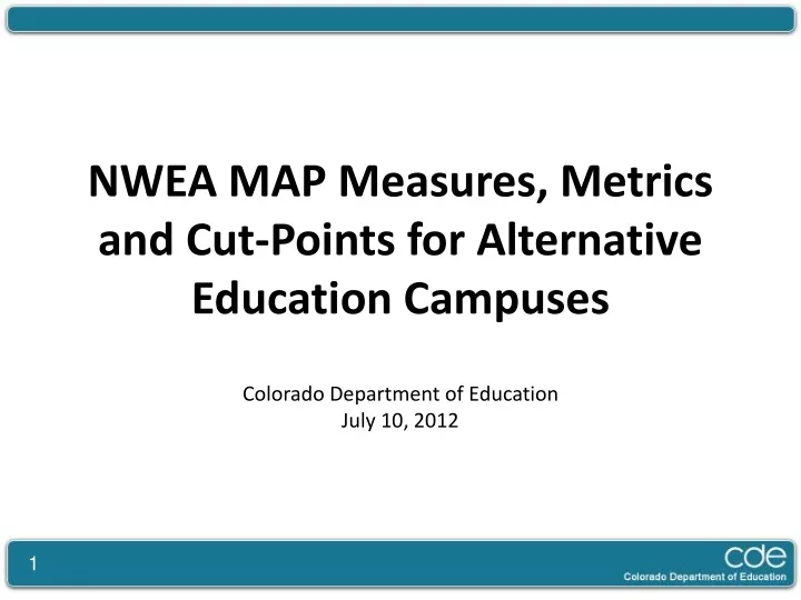 nwea map measures metrics and cut points
