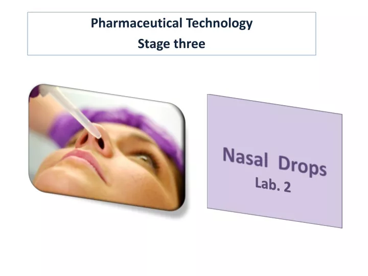 nasal drops