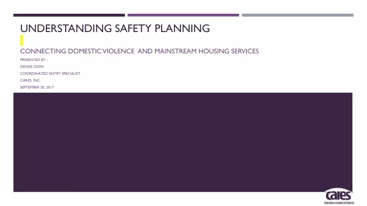 understanding safety planning