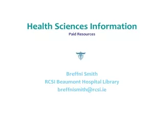 Health Sciences Information  Paid Resources