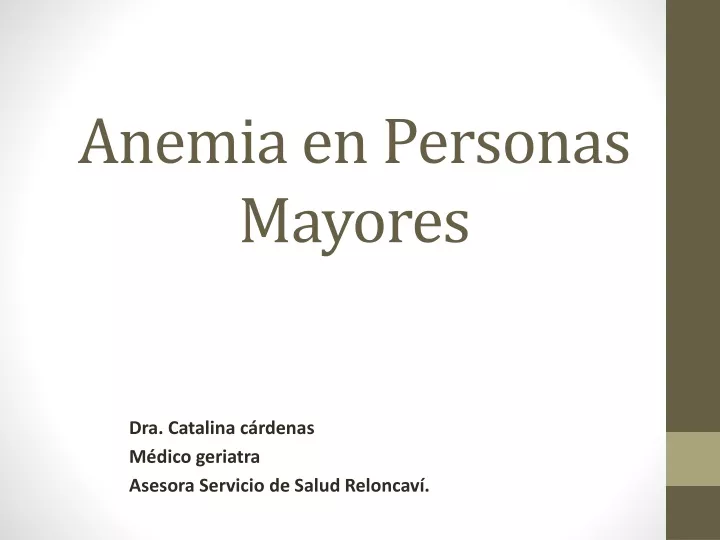 anemia en pe rsonas mayores