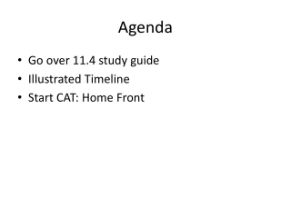 Agenda