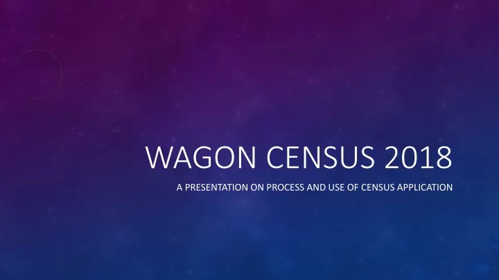 wagon census 2018