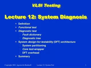 VLSI Testing Lecture 12: System Diagnosis