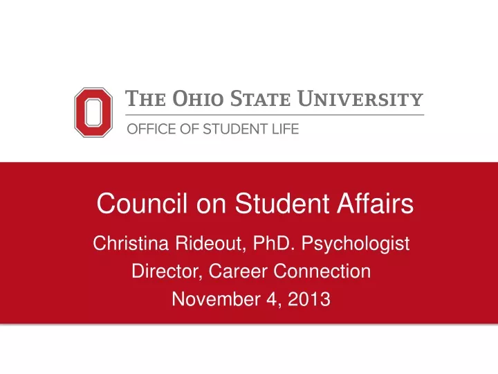 council on student affairs