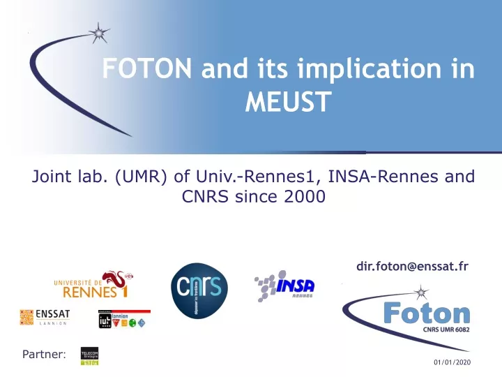 foton and its implication in meust