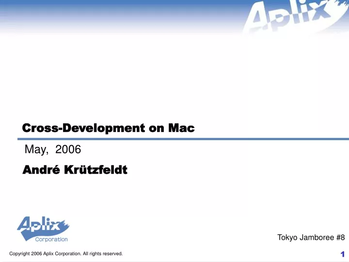 cross development on mac