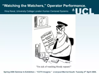 “Watching the Watchers,” Operator Performance.