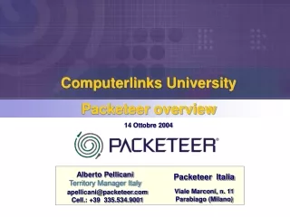 Computerlinks University Packeteer overview 14 Ottobre 2004