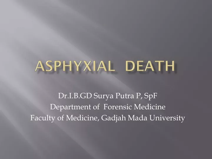 asphyxia l death