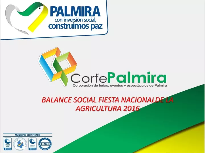 balance social fiesta nacionalde la agricultura 2016