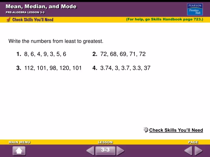 mean median and mode