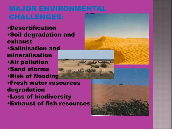 major environmental challenges