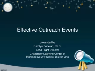 Effective Outreach Events