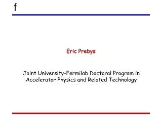 Eric Prebys