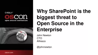 Why SharePoint is the biggest threat to Open Source in the Enterprise