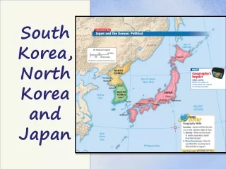 South Korea,  North Korea  and Japan