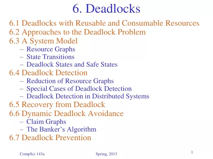 6 deadlocks