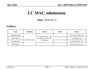 LC MAC submission