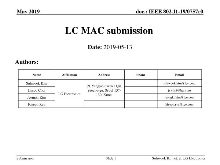 lc mac submission