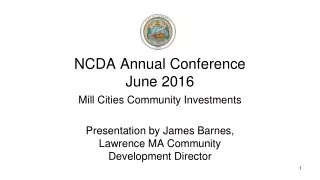 NCDA Annual Conference June 2016