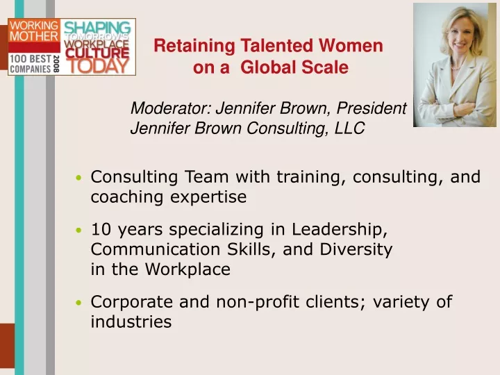 retaining talented women on a global scale