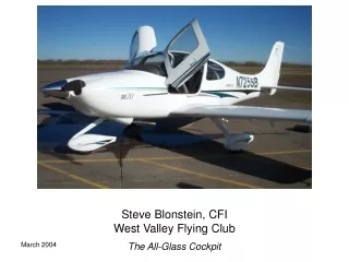 Steve Blonstein, CFI West Valley Flying Club